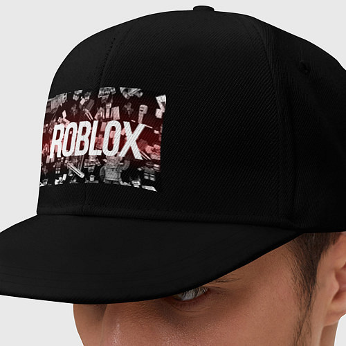 Кепка снепбек Роблокс персонажи / Черный – фото 1