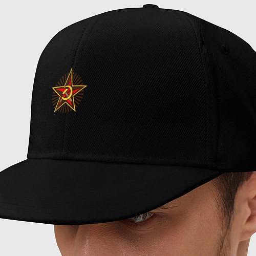 Кепка снепбек Star USSR / Черный – фото 1