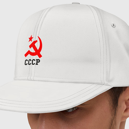 Кепка снепбек СССР стиль / Белый – фото 1
