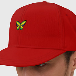 Кепка-снепбек Ямайка бабочка, цвет: красный