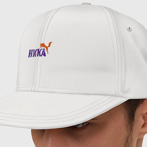 Кепка снепбек Ника и лиса / Белый – фото 1