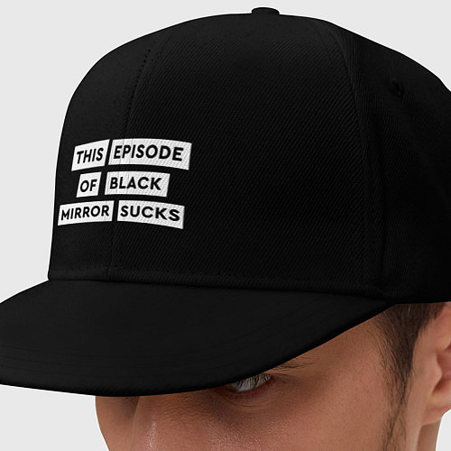 Кепка снепбек This episode of black mirror sucks / Черный – фото 1