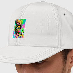 Кепка-снепбек Девчонка в солнцезащитных очках - лето, цвет: белый