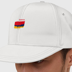 Кепка-снепбек Flag Armenia, цвет: белый