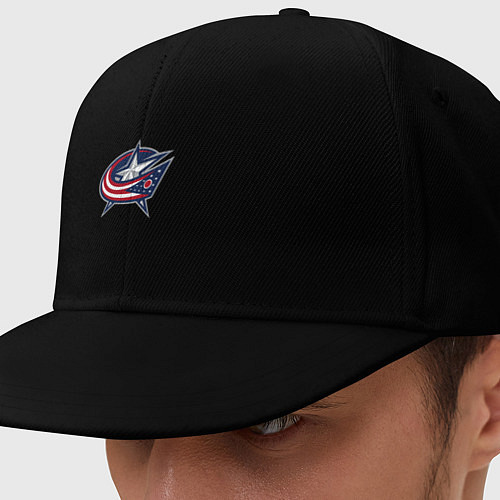 Кепка снепбек Columbus blue jackets - hockey team - emblem / Черный – фото 1