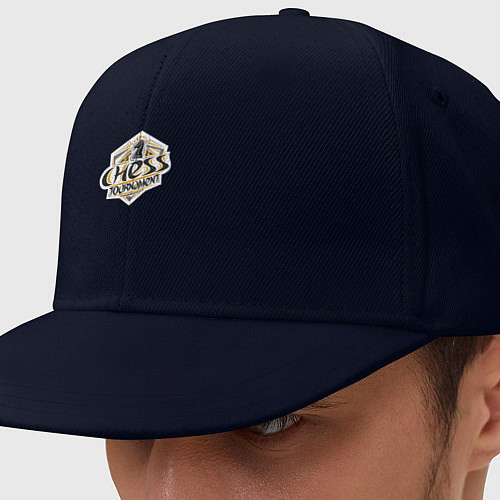 Кепка снепбек Турнир по шахматам / Тёмно-синий – фото 1