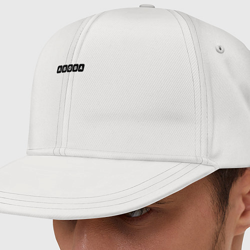 Кепка снепбек Абоба / Белый – фото 1