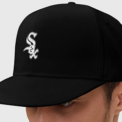 Кепка-снепбек Chicago white sox - baseball, цвет: черный