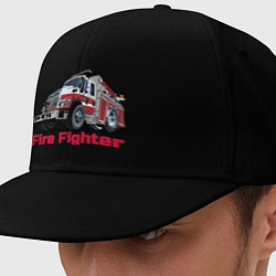 Кепка-снепбек Fire fighter, цвет: черный