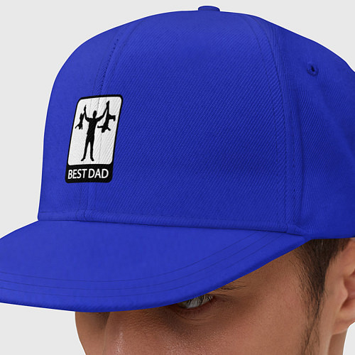 Кепка снепбек Best dad / Синий – фото 1