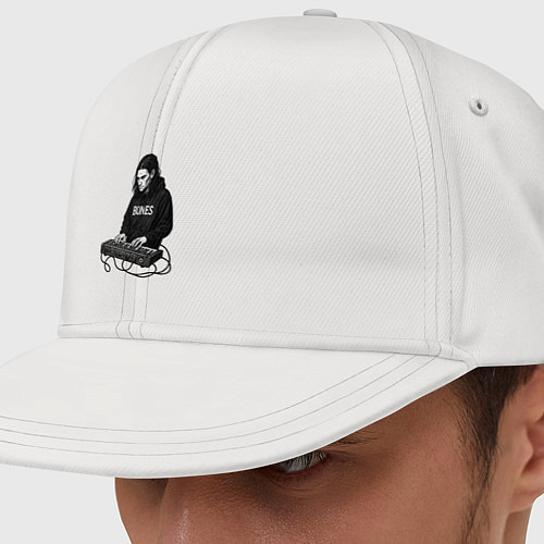 Кепка снепбек Bones за клавишами / Белый – фото 1