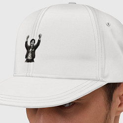 Кепка-снепбек Игра в кальмара - игрок 456 в стойке победителя, цвет: белый