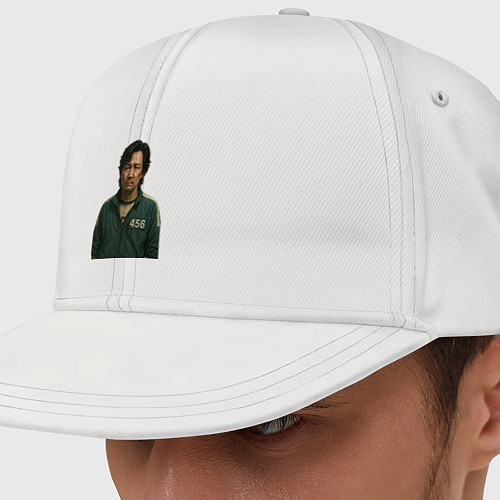 Кепка снепбек Грустный игрок 456 / Белый – фото 1