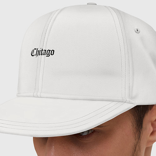 Кепка снепбек Чита - Читаго Россия мем / Белый – фото 1