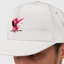 Кепка-снепбек Страж с кругом на лбу - Игры в кальмара, цвет: белый