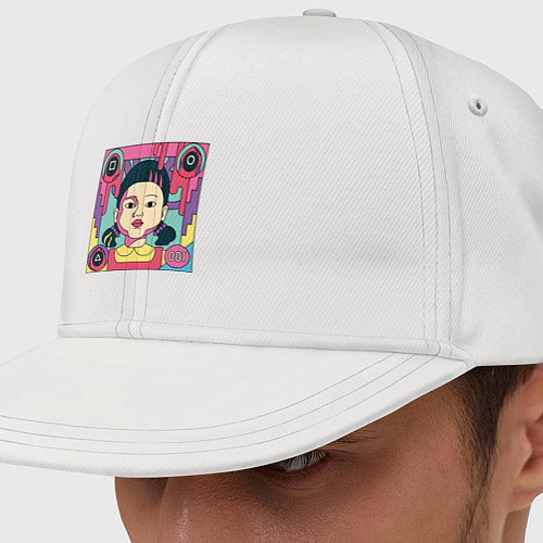 Кепка снепбек Смертоносная кукла - Ojing-eo Geim / Белый – фото 1