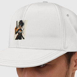 Кепка-снепбек Cyber girl, цвет: белый