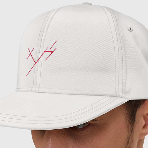 Кепка снепбек Три буквы / Белый – фото 1