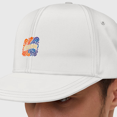 Кепка снепбек Свобода: freedom / Белый – фото 1