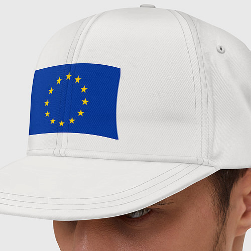 Кепка снепбек Флаг Евросоюза / Белый – фото 1