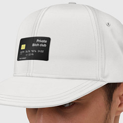 Кепка-снепбек Private bitch club, цвет: белый