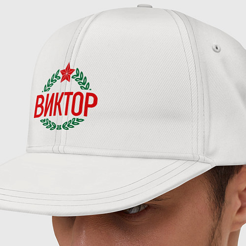 Кепка снепбек Военный Виктор / Белый – фото 1