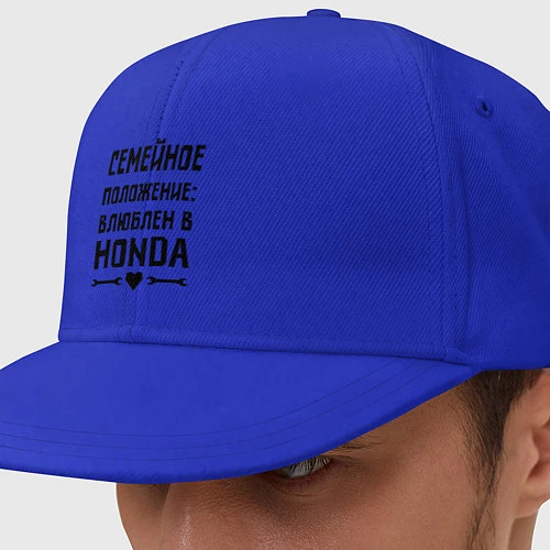 Кепка снепбек Влюблен в Хонда / Синий – фото 1