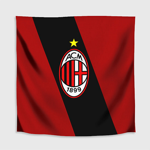 Скатерть для стола Milan FC: Red Collection / 3D-принт – фото 1