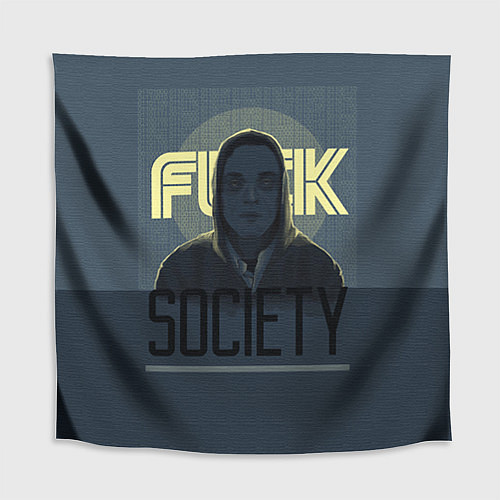 Скатерть для стола Fuck Society / 3D-принт – фото 1