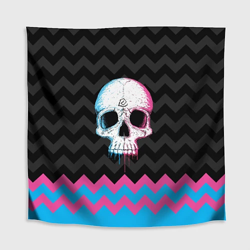 Скатерть для стола Colored Skull / 3D-принт – фото 1