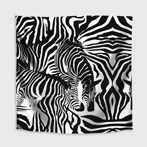 Скатерть для стола Полосатая зебра / 3D-принт – фото 1