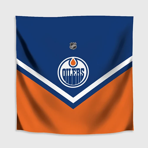 Скатерть для стола NHL: Edmonton Oilers / 3D-принт – фото 1