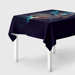 Скатерть для стола Космический удар, цвет: 3D-принт — фото 2