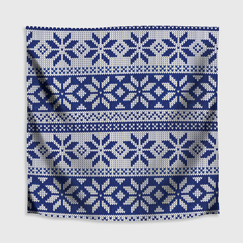 Скатерть для стола Синий свитер / 3D-принт – фото 1