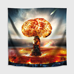 Скатерть для стола Атомный взрыв, цвет: 3D-принт