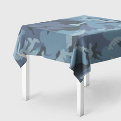 Скатерть для стола Камуфляж: голубой/синий, цвет: 3D-принт — фото 2