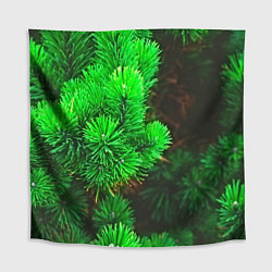 Скатерть для стола Зелёная ель, цвет: 3D-принт