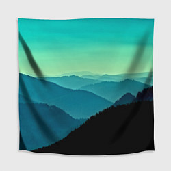 Скатерть для стола Туманный лес, цвет: 3D-принт
