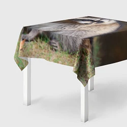 Скатерть для стола Енотик на траве, цвет: 3D-принт — фото 2