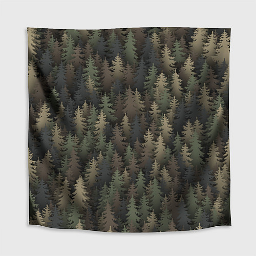 Скатерть для стола Лесной камуфляж / 3D-принт – фото 1