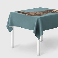Скатерть для стола Няшный енотик, цвет: 3D-принт — фото 2