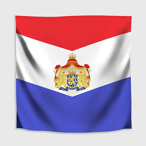 Скатерть для стола Флаг и герб Голландии / 3D-принт – фото 1