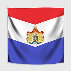 Скатерть для стола Флаг и герб Голландии, цвет: 3D-принт