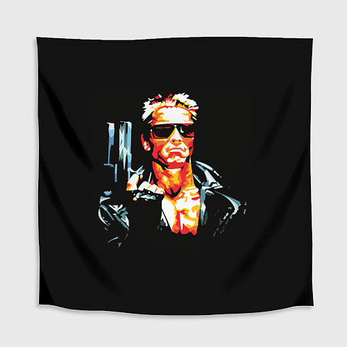 Скатерть для стола Terminator with a pistol / 3D-принт – фото 1