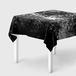 Скатерть для стола Чёрно белый цвет, цвет: 3D-принт — фото 2