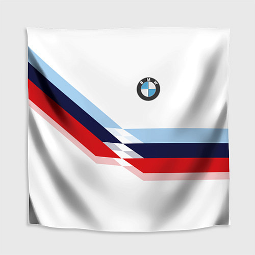 Скатерть для стола BMW БМВ WHITE / 3D-принт – фото 1
