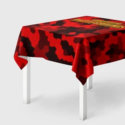 Скатерть для стола PUBG: Red Mozaic, цвет: 3D-принт — фото 2