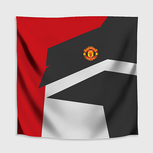 Скатерть для стола FC Manchester United: Sport Geometry / 3D-принт – фото 1