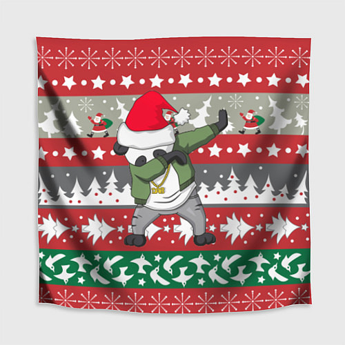 Скатерть для стола Panda Dab: Xmas / 3D-принт – фото 1