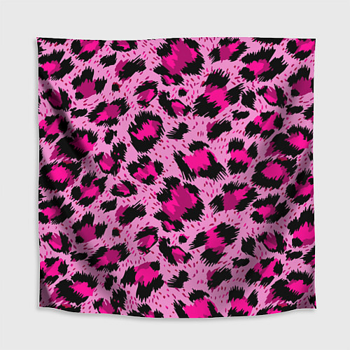 Скатерть для стола Розовый леопард / 3D-принт – фото 1